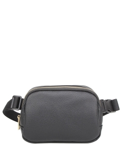 Fashion Fanny Pack Belt Bag ND122P BLACK